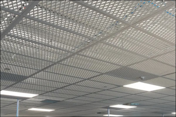Expanded Metal Mesh Ceiling  Lightweight and Highly Shaped